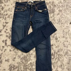 ZARA dark blue skinny jeans